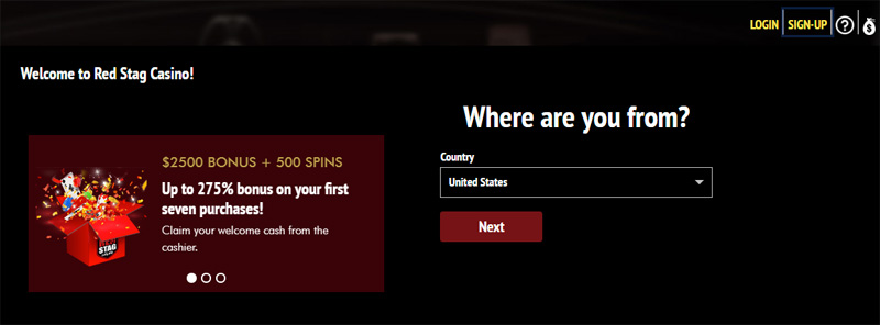 Red stag casino instant coupon